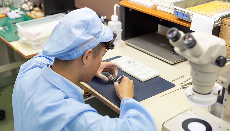顕微鏡作業